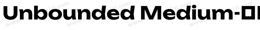 Unbounded Medium字体转换